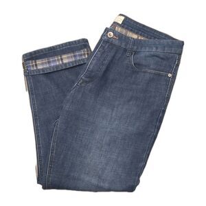 Weatherproof Vintage Fleece Lined Jeans Mens Sz 36 x 30 Regular Fit Medium Wash